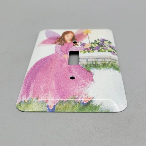 Fairy Themed Metal Light Switch Cover Plate By Leviton - Picture 2 of 4